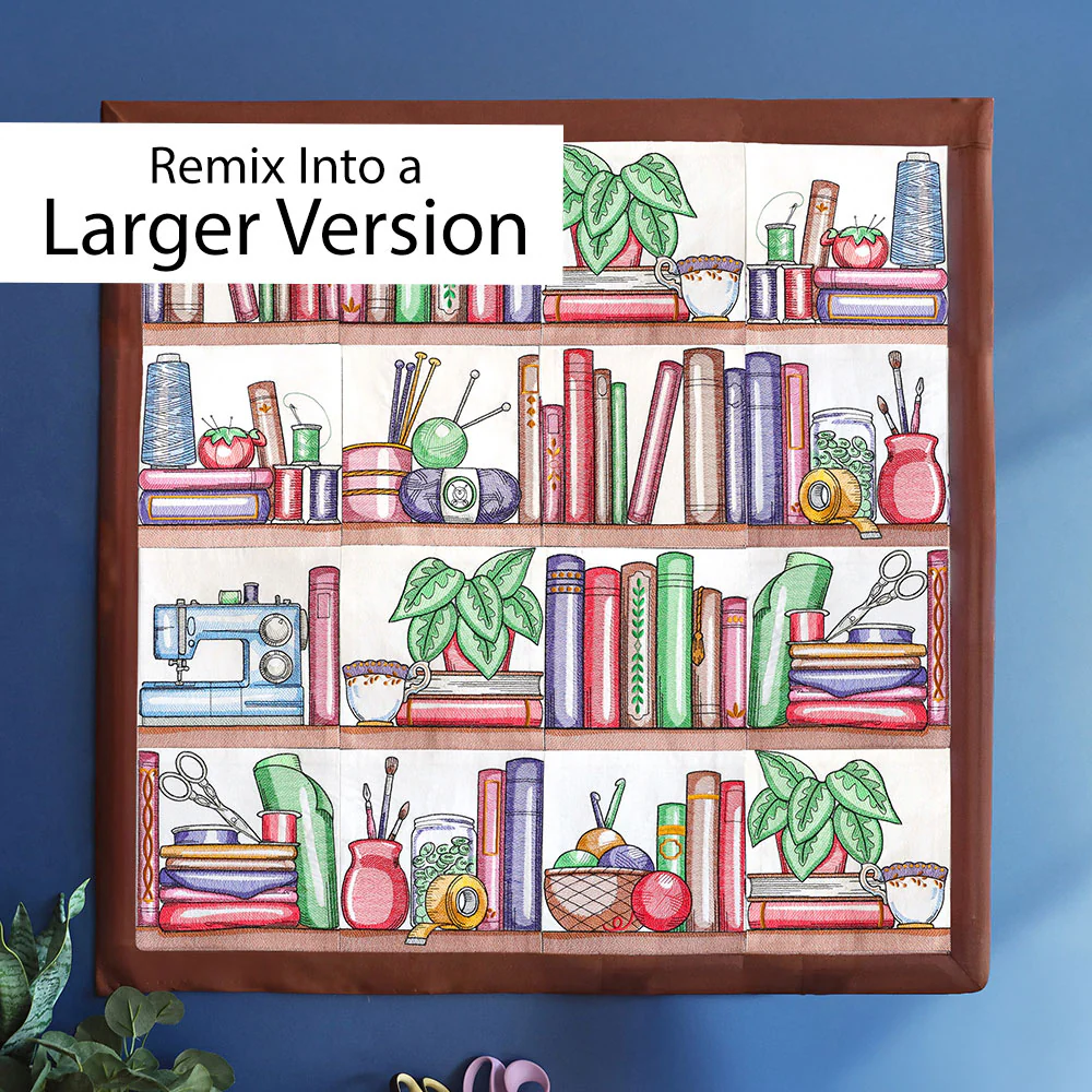 Build a Crafty Bookshelf Quilt Design Pack - Image 6
