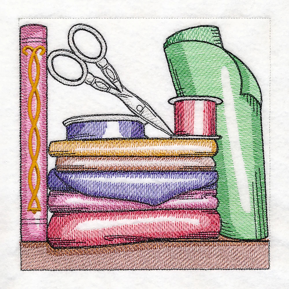 Build a Crafty Bookshelf Quilt - Fabric and Scissors - Image 3