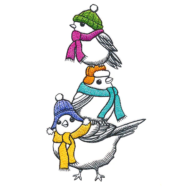 Bundled-Up Bird Stack - Image 4
