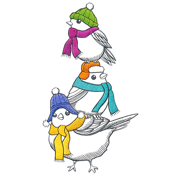 Bundled-Up Bird Stack - Image 5