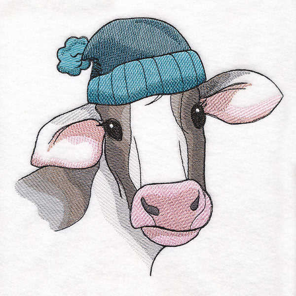 Bundled Up for Winter - Cow - Image 5