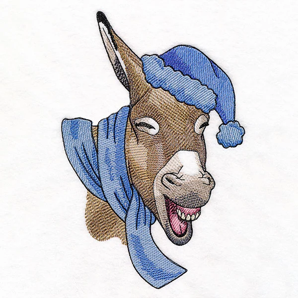 Bundled Up for Winter - Donkey - Image 2
