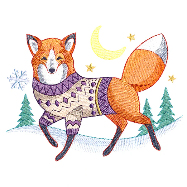 Bundled Up Fox - Image 4