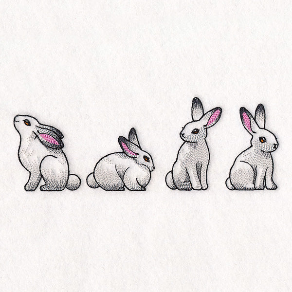 Bunnies in Winter Border - Image 7