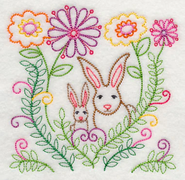 Bunnies Love Spring (Vintage) - Image 4