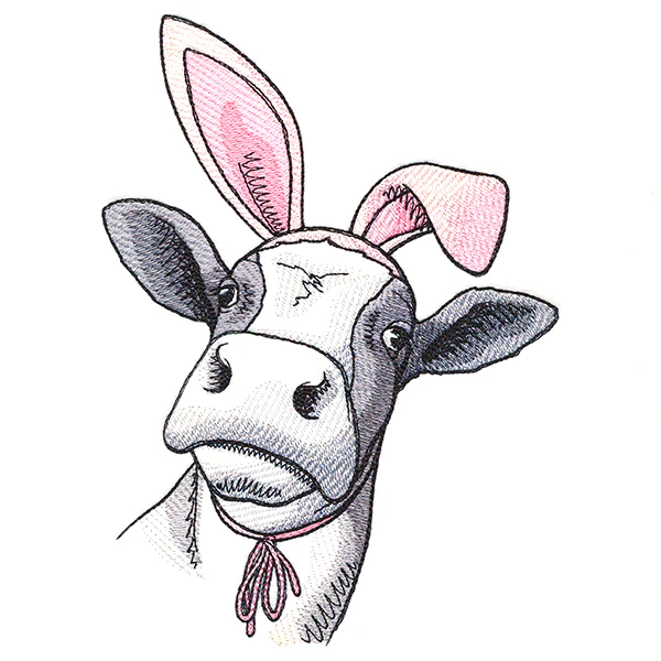Bunny Ear Easter Cow - Image 2