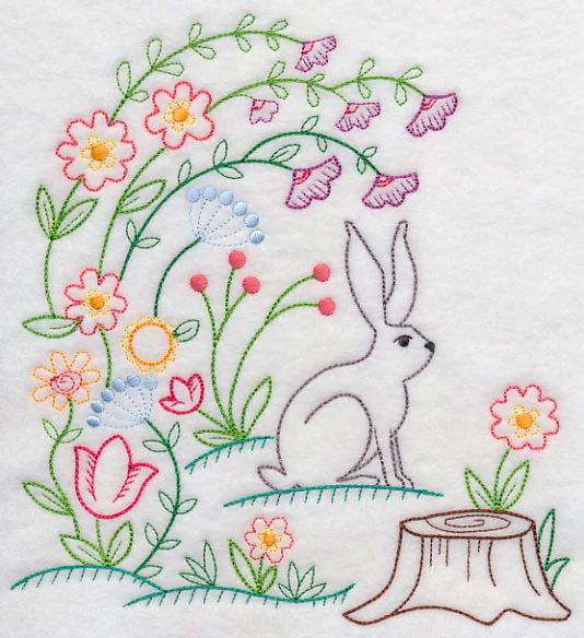 Bunny in Blooms (Vintage) - Image 5