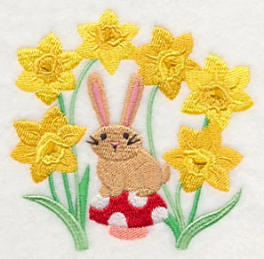Bunny in Daffodils - Image 5