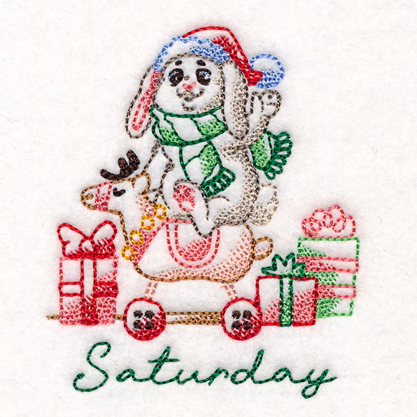 Bunny Riding a Reindeer on Saturday - Image 2