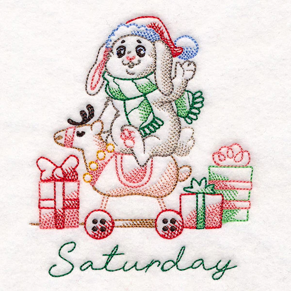 Bunny Riding a Reindeer on Saturday - Image 3