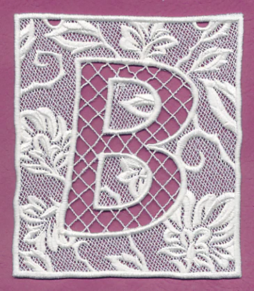 Bunting Letter B (Lace) - Image 3
