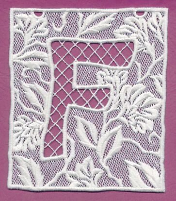 Bunting Letter F (Lace) - Image 3