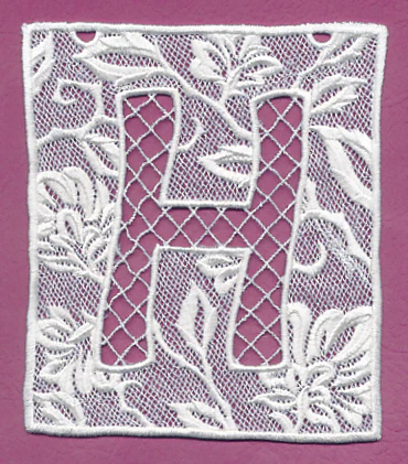 Bunting Letter H (Lace) - Image 3