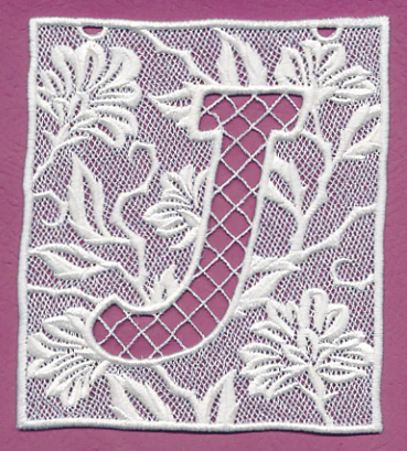 Bunting Letter J (Lace) - Image 3