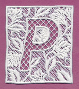 Bunting Letter P (Lace) - Image 2
