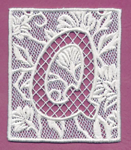 Bunting Letter Q (Lace) - Image 2
