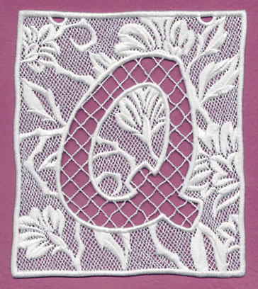 Bunting Letter Q (Lace) - Image 3