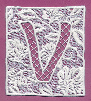 Bunting Letter V (Lace) - Image 3
