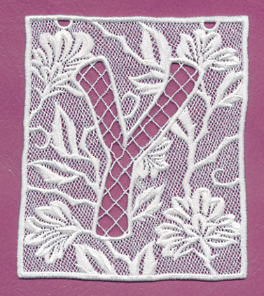 Bunting Letter Y (Lace) - Image 3