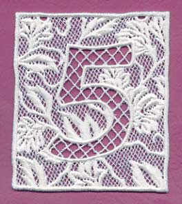 Bunting Number 5 (Lace) - Image 2