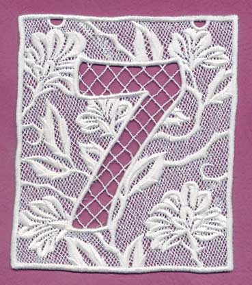 Bunting Number 7 (Lace) - Image 3