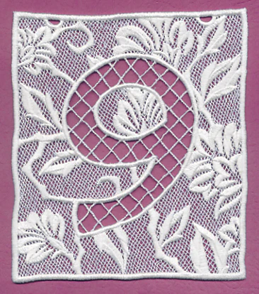 Bunting Number 9 (Lace) - Image 3
