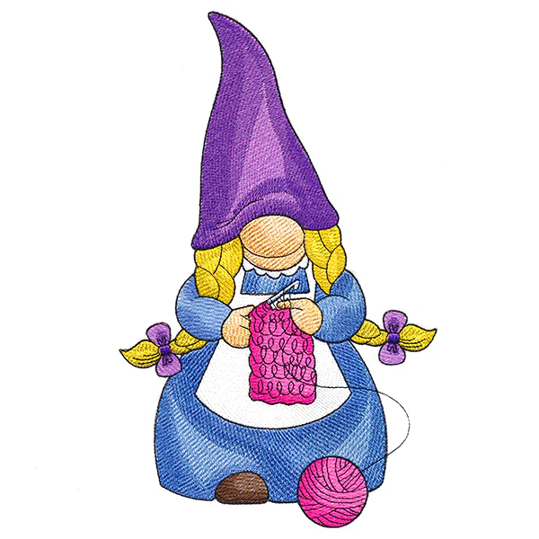 Busy Crocheting Gnome - Image 6