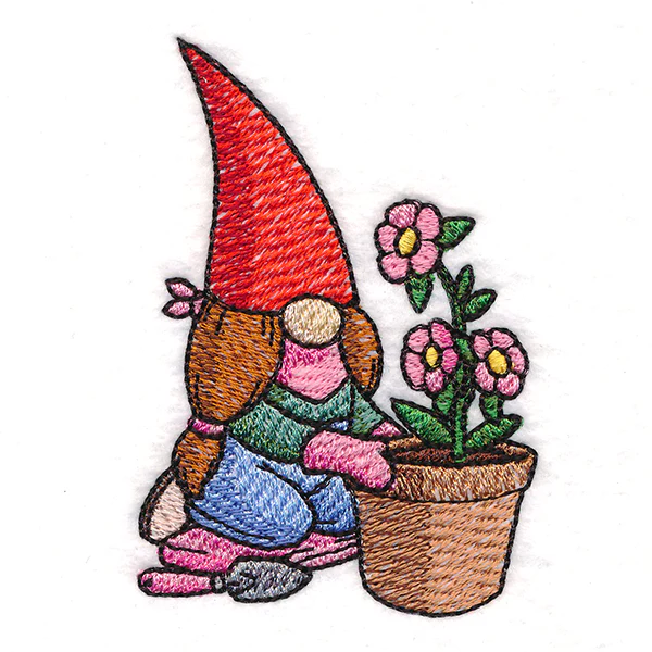 Busy in the Garden Lady Gnome - Image 4
