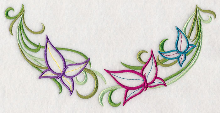 Butterflies and Vines Neckline (V-Neck)