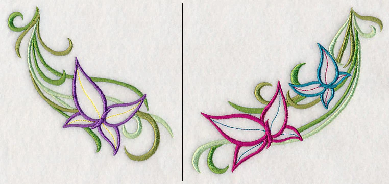 Butterflies and Vines Neckline (V-Neck) (Split) - Image 4