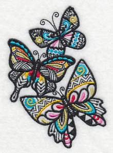 Butterflies Frenetic (Blackwork) - Image 6