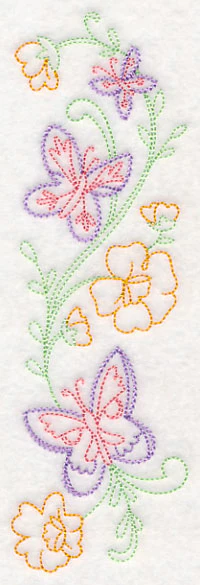Butterfly and Blooms Spray (Vintage) - Image 3