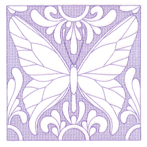 Butterfly Beauty Square 1 (Trapunto) - Image 2