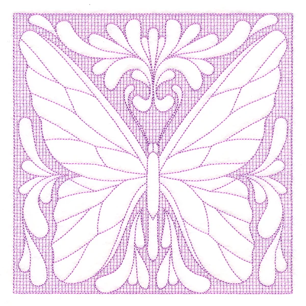 Butterfly Beauty Square 2 (Trapunto) - Image 2