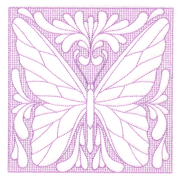 Butterfly Beauty Square 2 (Trapunto) - Image 3