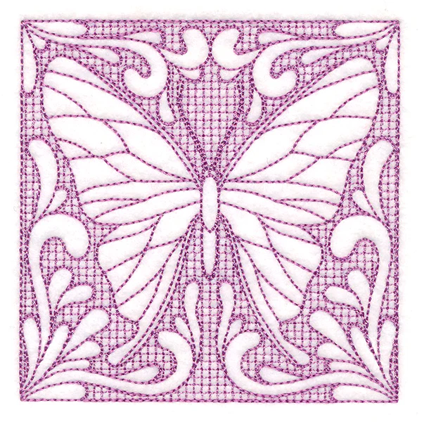 Butterfly Beauty Square 3 (Trapunto) - Image 5