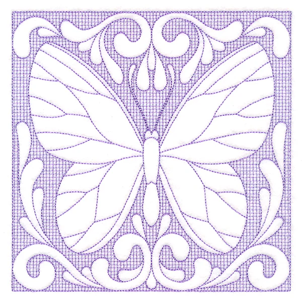 Butterfly Beauty Square 4 (Trapunto) - Image 2
