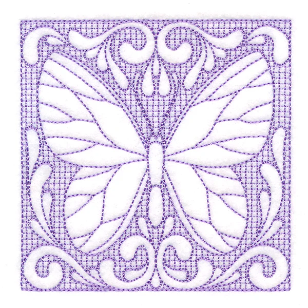 Butterfly Beauty Square 4 (Trapunto) - Image 5