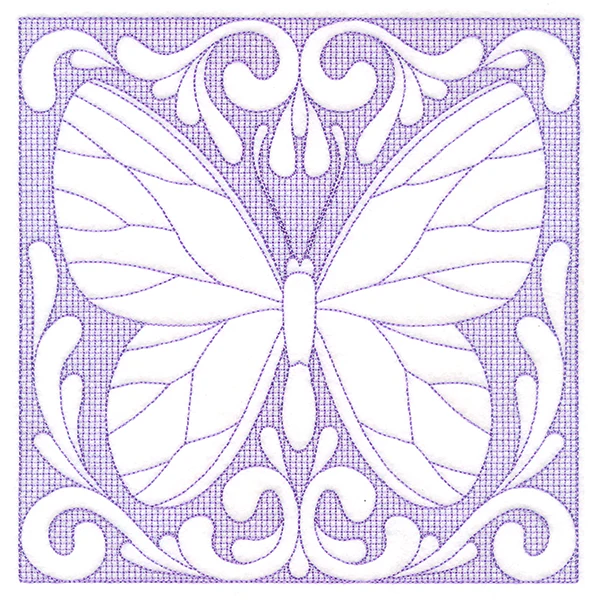 Butterfly Beauty Square 4 (Trapunto) - Image 6