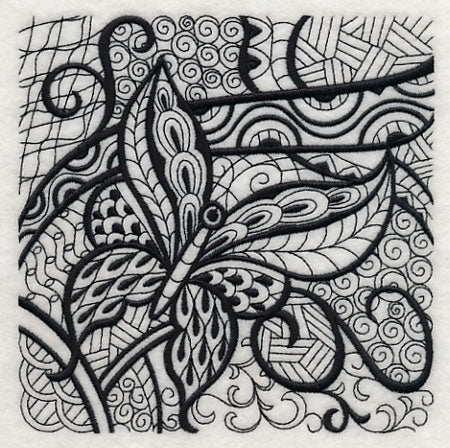 Butterfly Elegance (Blackwork) - Image 3