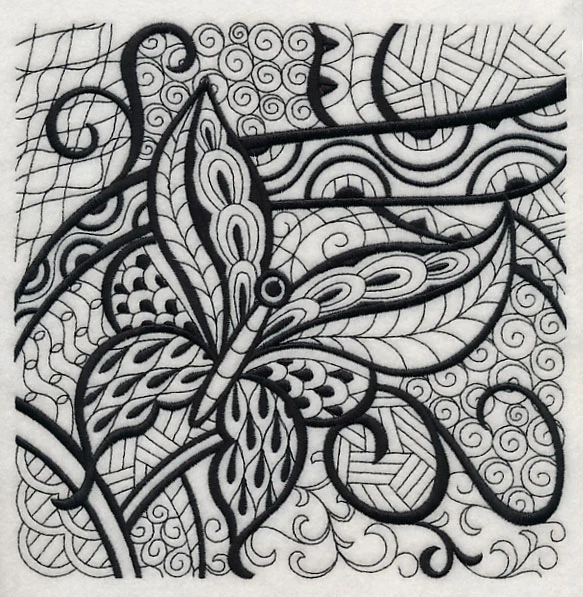 Butterfly Elegance (Blackwork) - Image 6