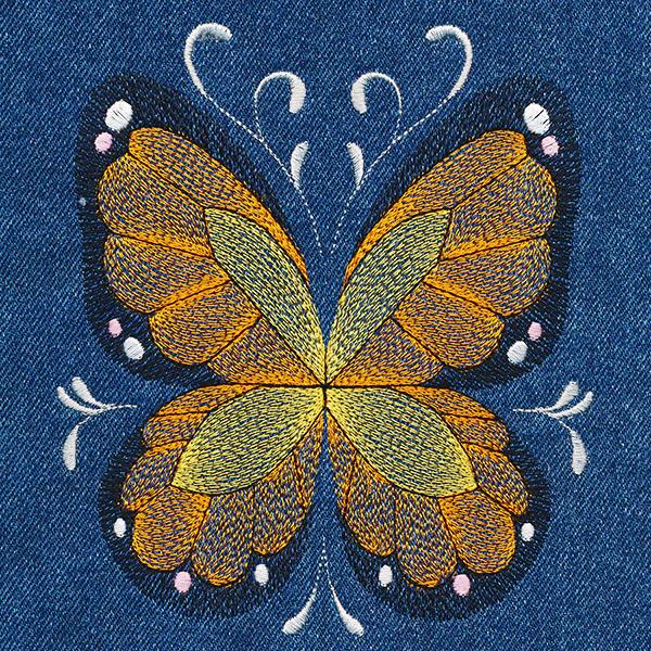 Butterfly Flourish Pocket