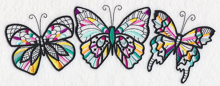 Butterfly Kaleidoscope (Blackwork) - Image 2