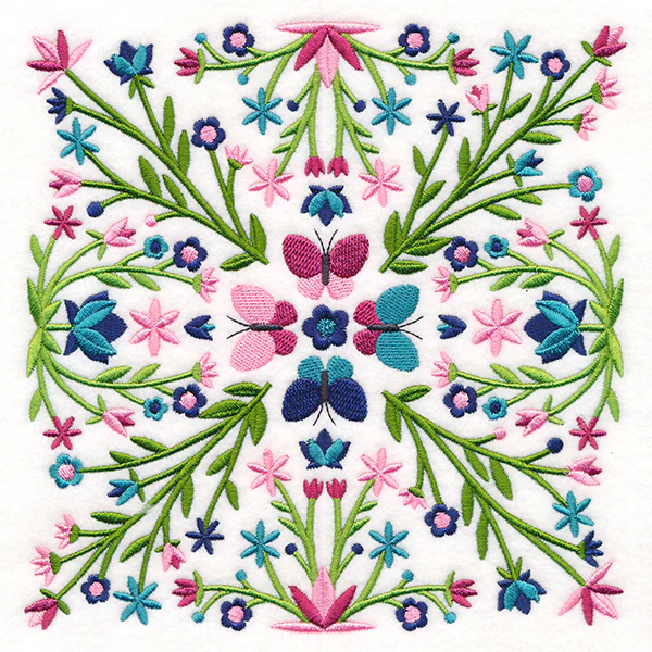 Butterfly Kaleidoscope Square - Image 2