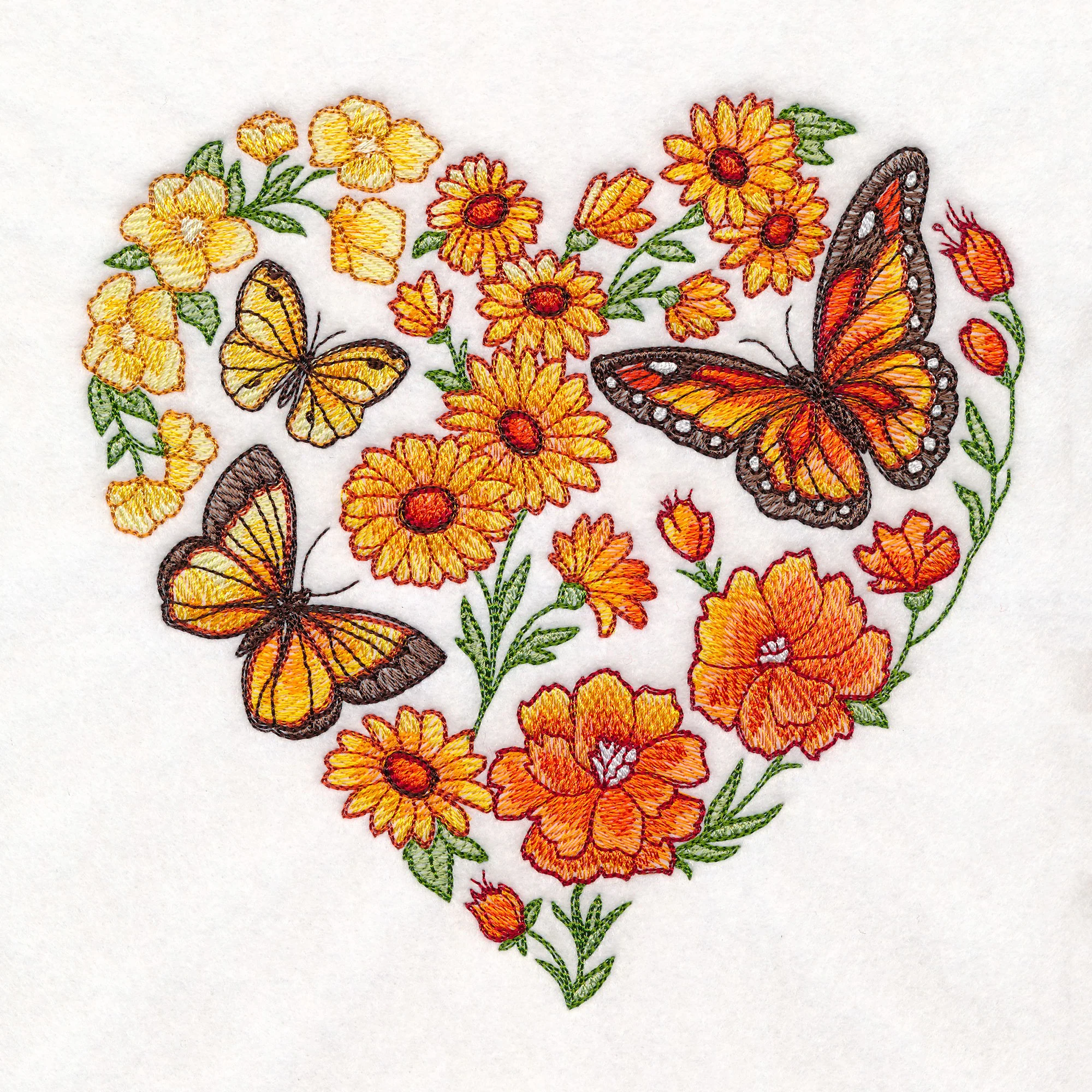 Butterfly Meadow Heart - Image 3