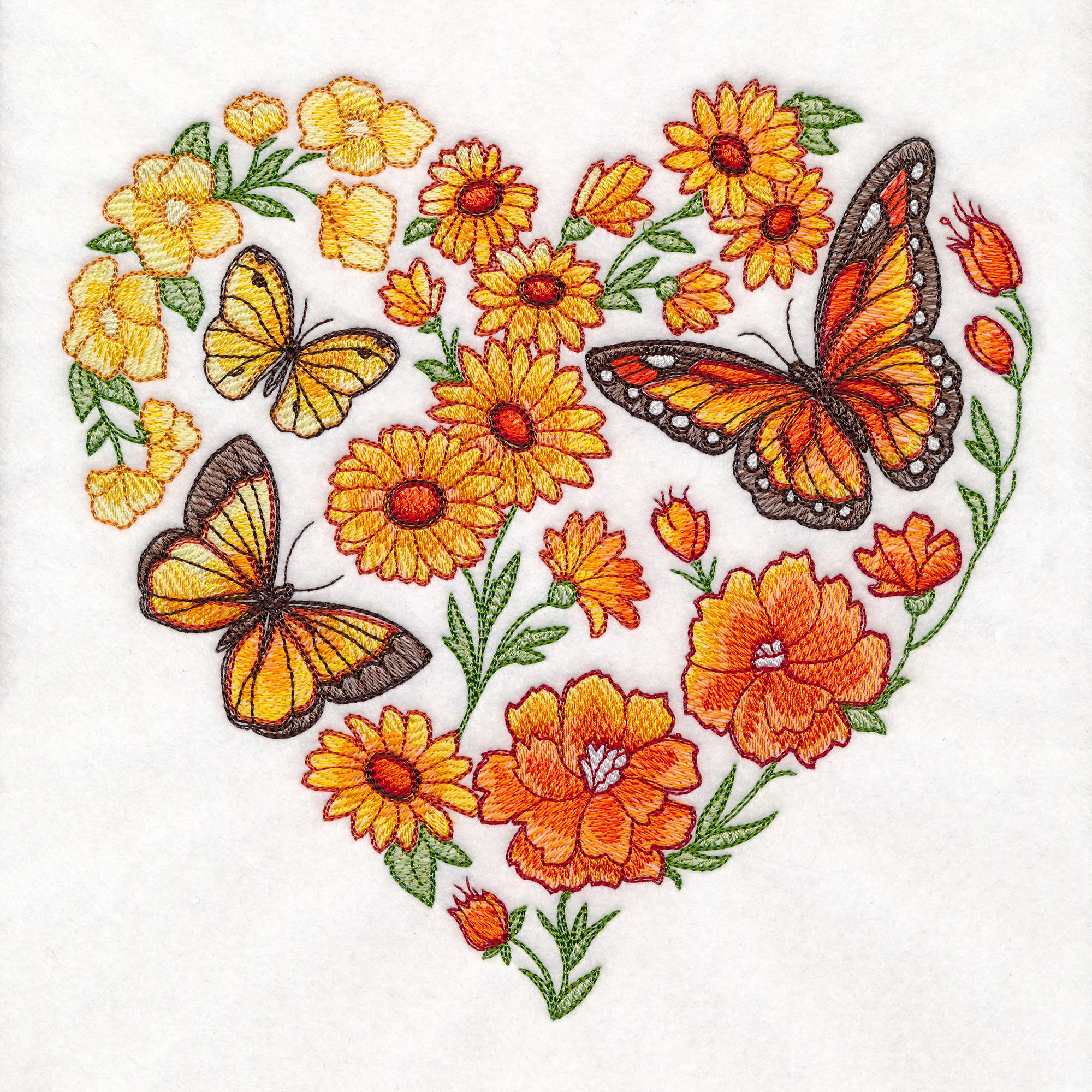 Butterfly Meadow Heart - Image 6