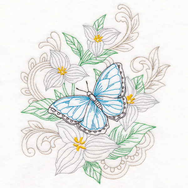 Butterfly & Trillium (Vintage) - Image 7