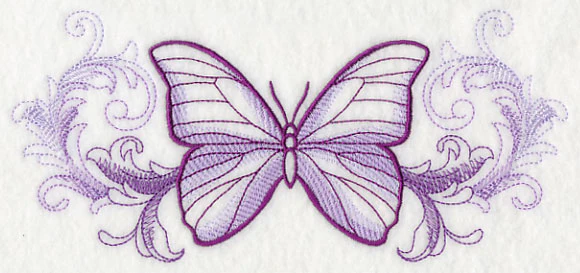 Butterfly with Baroque Background - Image 3