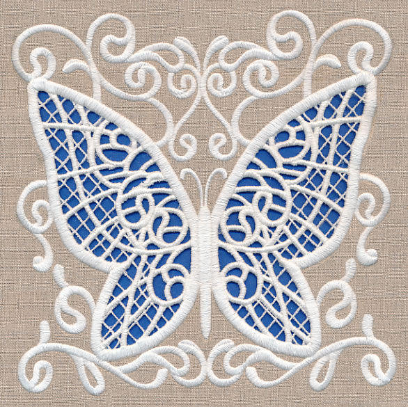 Butterfly Wonder Square (Cutwork) - Image 5