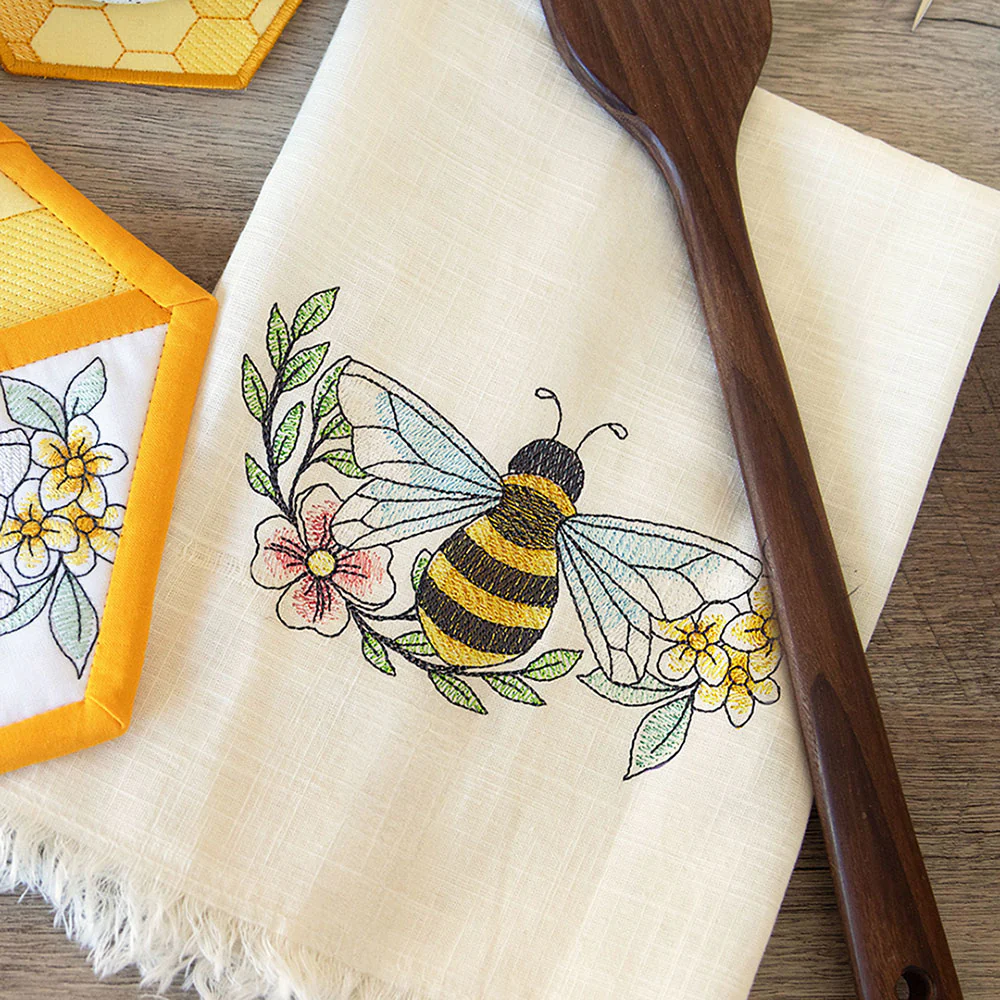 Buzzin' Bee Half Hexagon Florals - Image 4